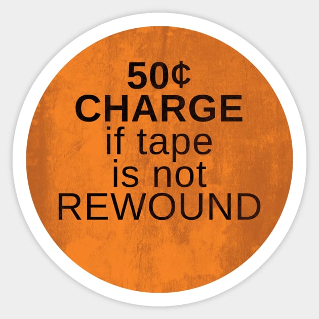 Orange Rewind Sticker Sticker by MondoDellamorto